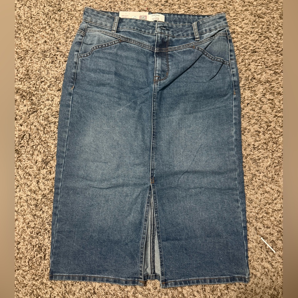 Blue Denim Skirt